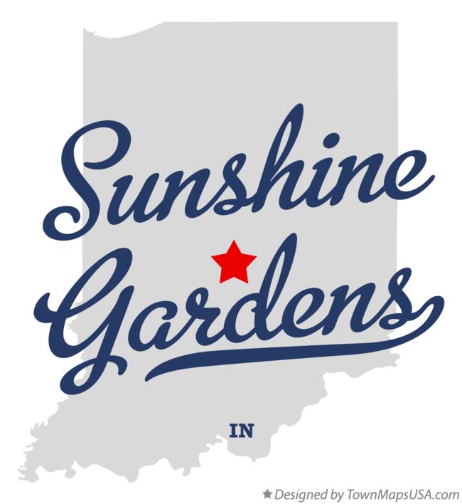 Map of Sunshine Gardens Indiana IN