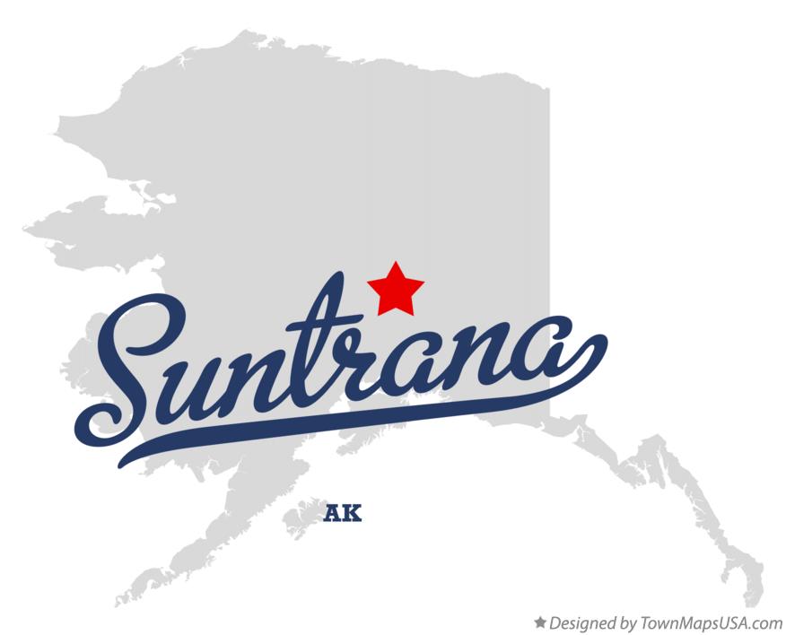 Map of Suntrana Alaska AK