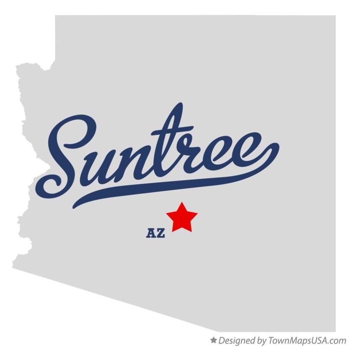Map of Suntree Arizona AZ