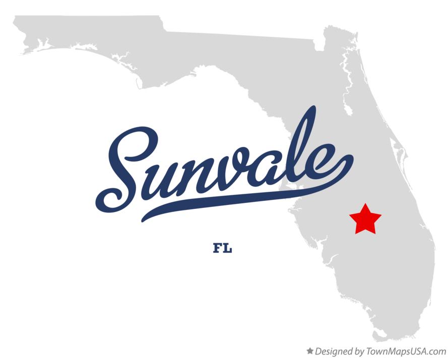 Map of Sunvale Florida FL