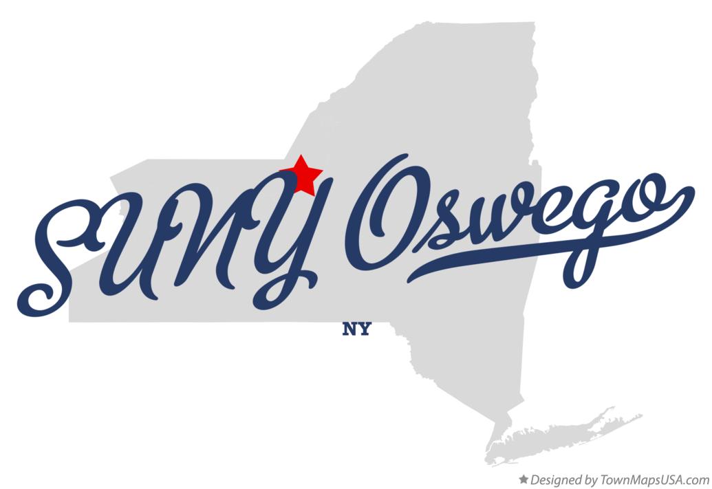 Map of SUNY Oswego New York NY