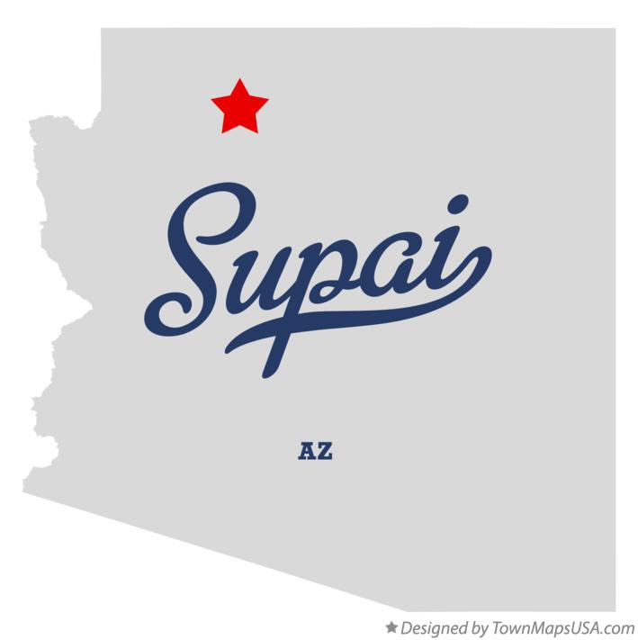 Map of Supai Arizona AZ