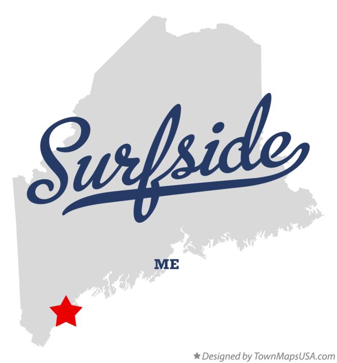 Map of Surfside Maine ME