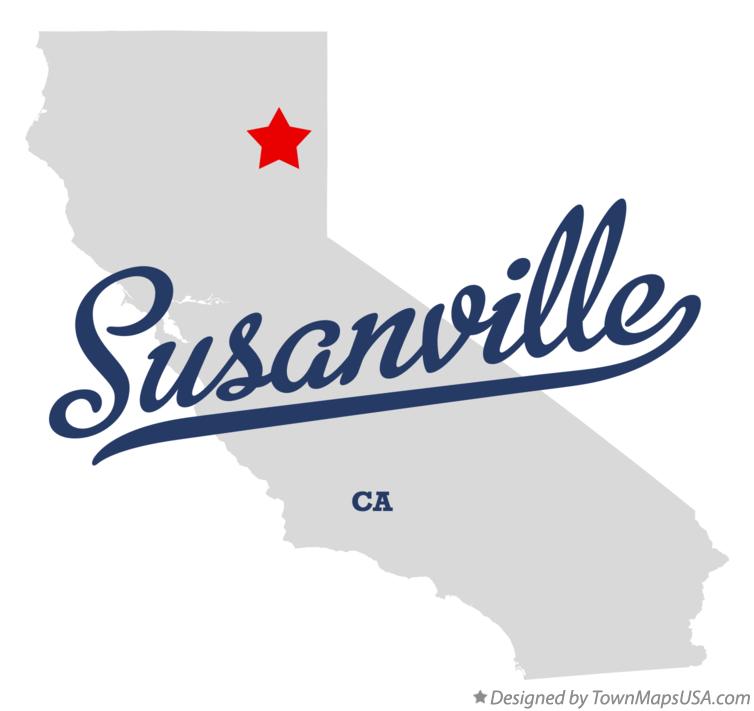 Map of Susanville California CA