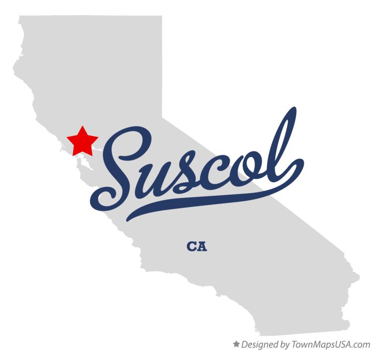 Map of Suscol California CA