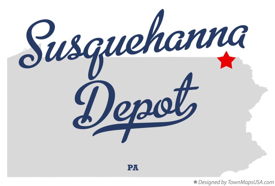 Map of Susquehanna Depot Pennsylvania PA