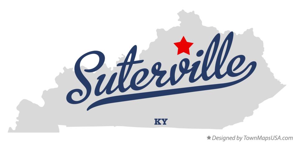Map of Suterville Kentucky KY
