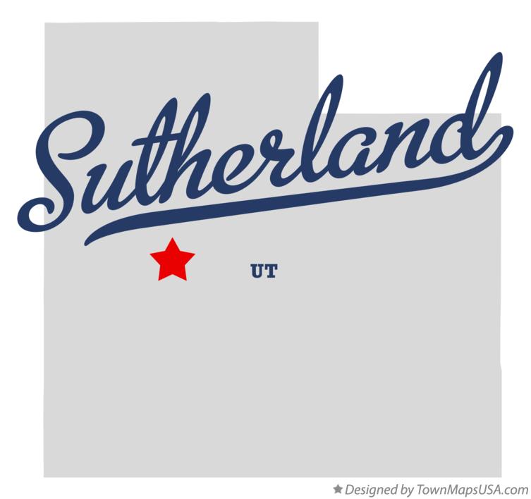 Map of Sutherland Utah UT
