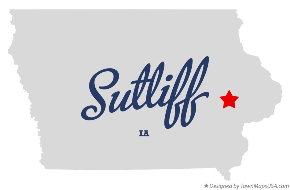 Map of Sutliff Iowa IA