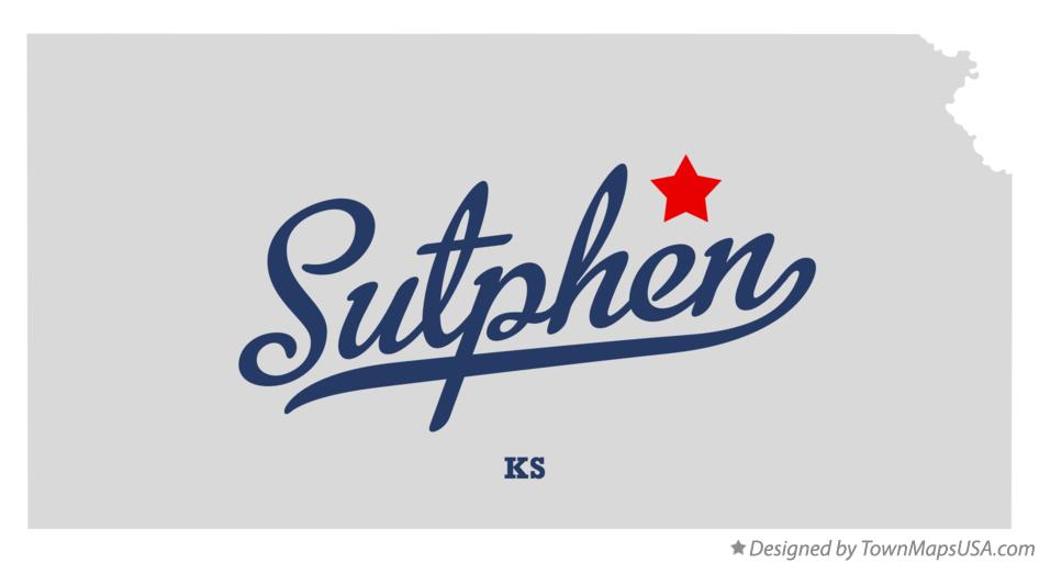 Map of Sutphen Kansas KS