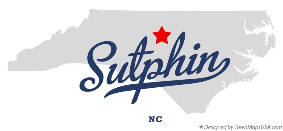 Map of Sutphin North Carolina NC