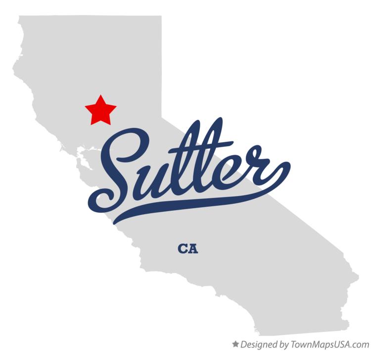 Map of Sutter California CA
