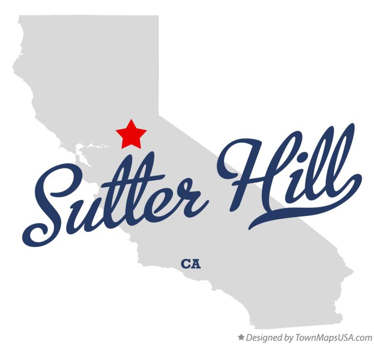 Map of Sutter Hill California CA