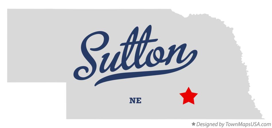 Map of Sutton Nebraska NE