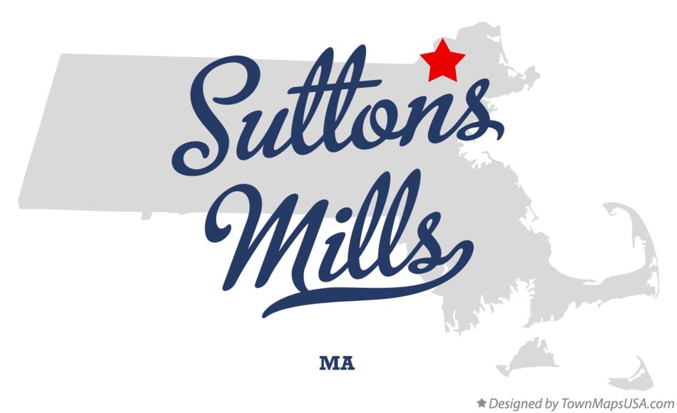 Map of Suttons Mills Massachusetts MA