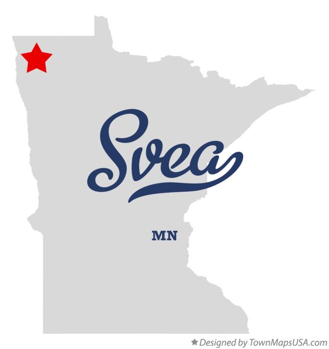 Map of Svea Minnesota MN