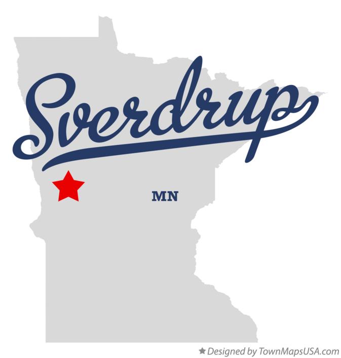 Map of Sverdrup Minnesota MN