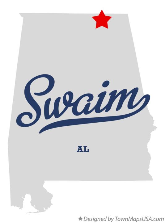 Map of Swaim Alabama AL