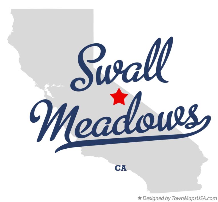 Map of Swall Meadows California CA