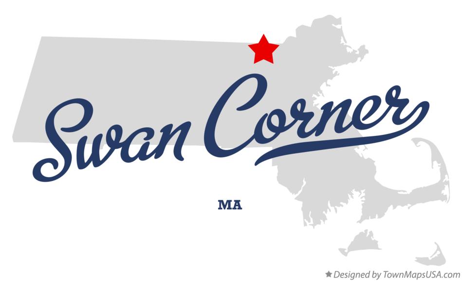 Map of Swan Corner Massachusetts MA
