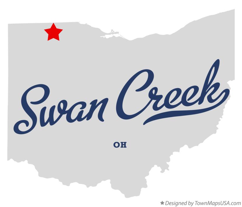 Map of Swan Creek Ohio OH