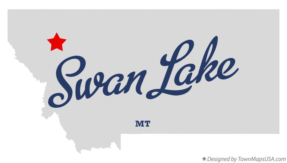Map of Swan Lake Montana MT