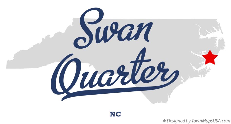 Map of Swan Quarter North Carolina NC