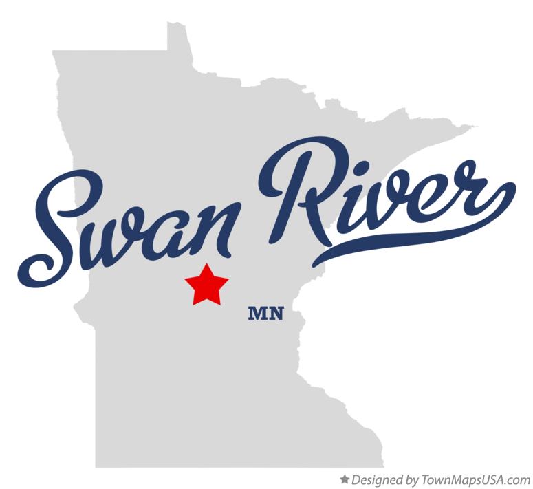 Map of Swan River Minnesota MN