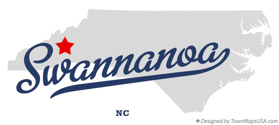 Map of Swannanoa North Carolina NC