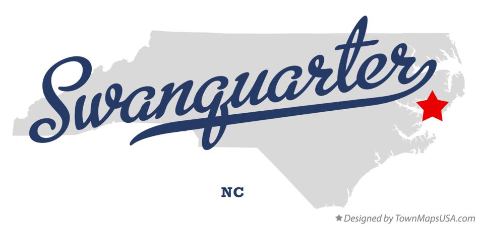 Map of Swanquarter North Carolina NC