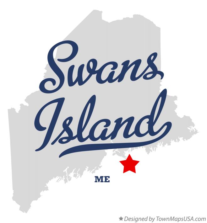 Map of Swans Island Maine ME