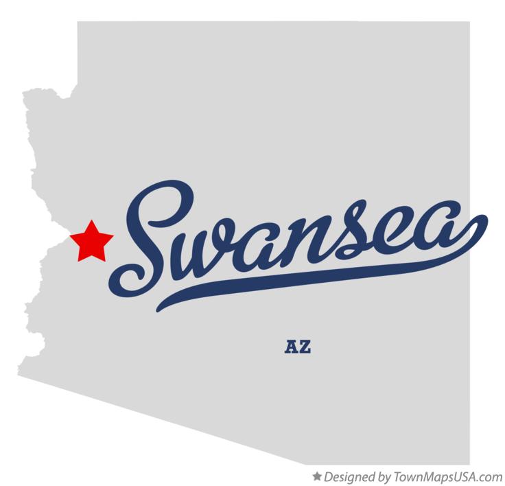 Map of Swansea Arizona AZ