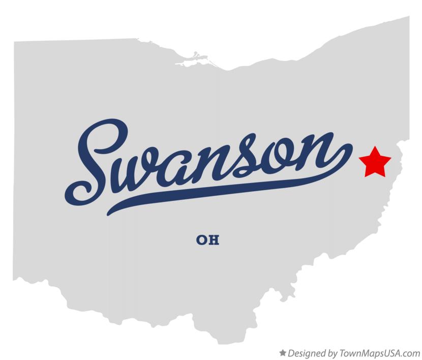 Map of Swanson Ohio OH