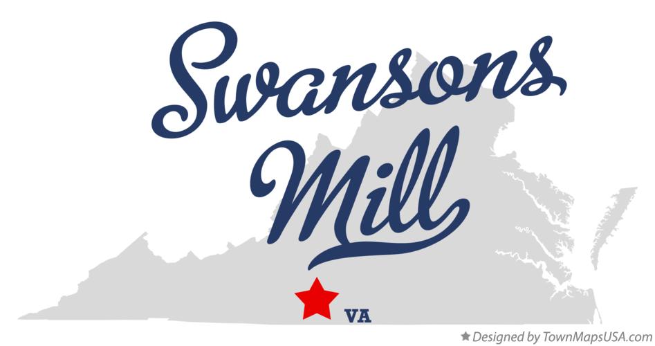Map of Swansons Mill Virginia VA