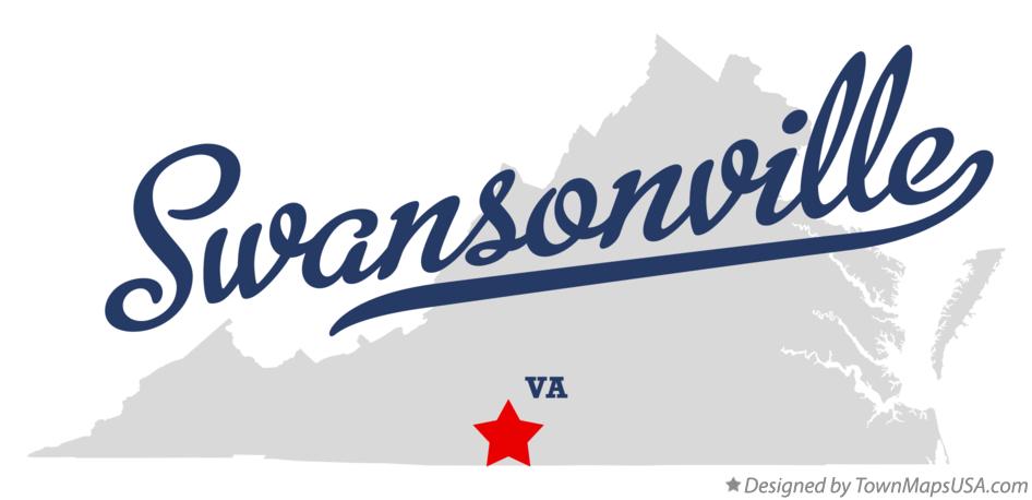 Map of Swansonville Virginia VA