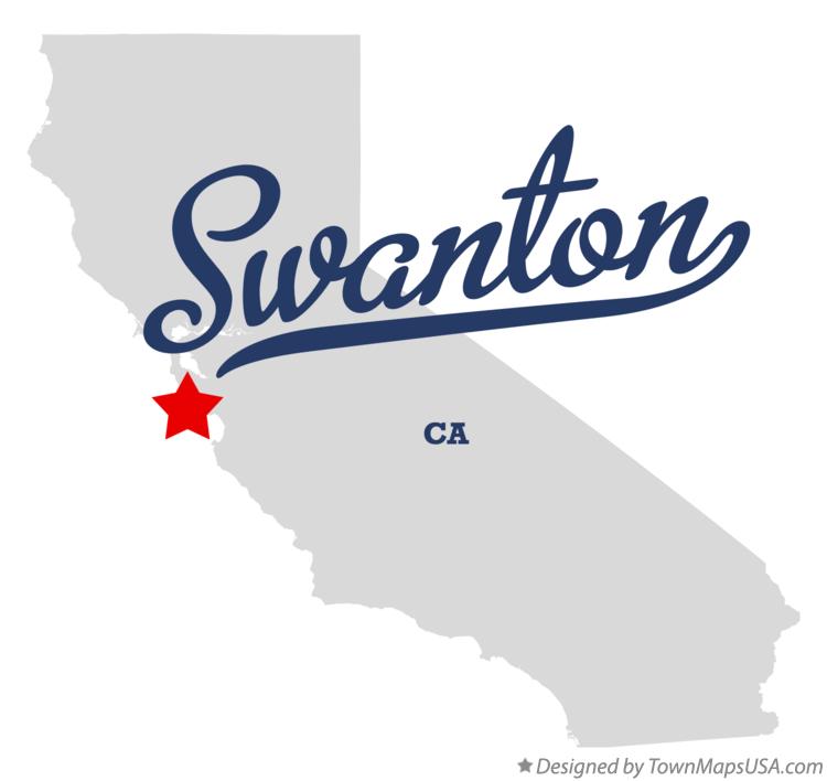 Map of Swanton California CA