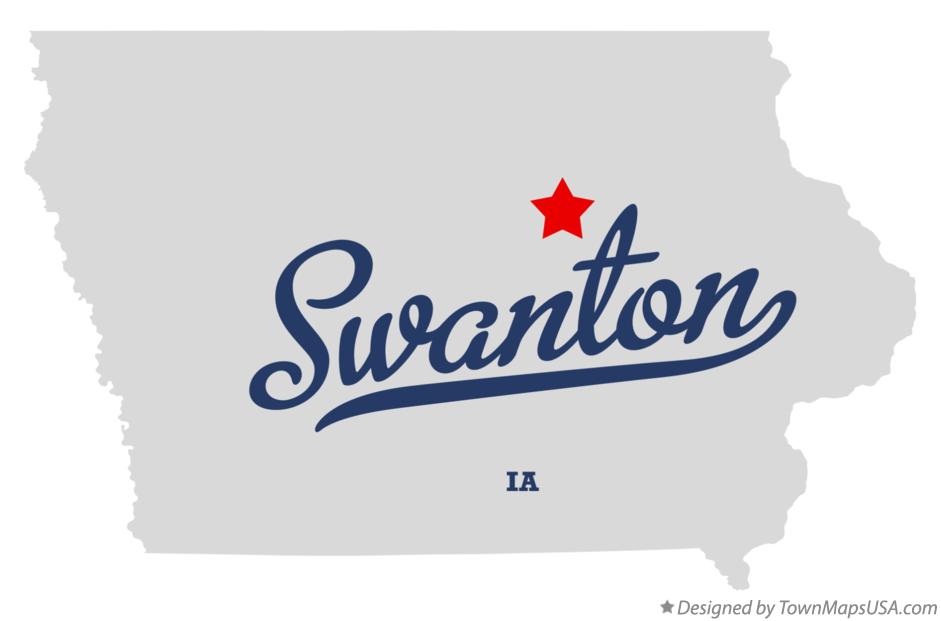 Map of Swanton Iowa IA