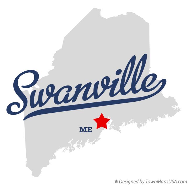 Map of Swanville Maine ME