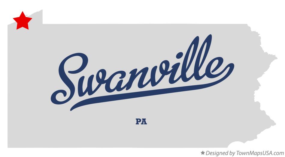 Map of Swanville Pennsylvania PA