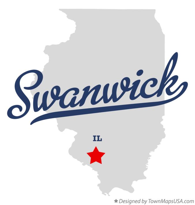 Map of Swanwick Illinois IL