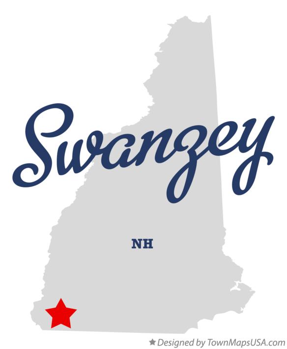 Map of Swanzey New Hampshire NH
