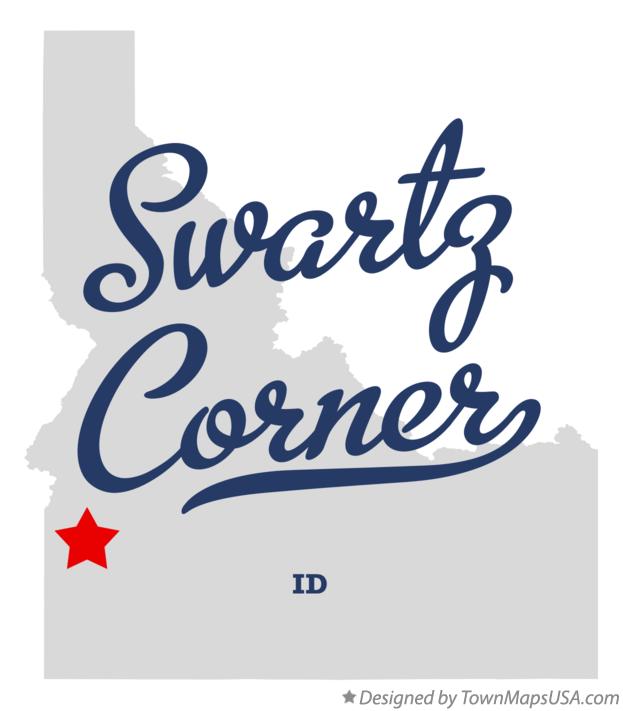 Map of Swartz Corner Idaho ID