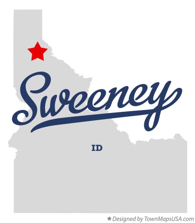 Map of Sweeney Idaho ID