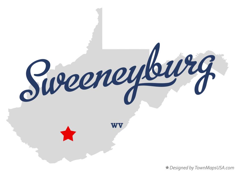 Map of Sweeneyburg West Virginia WV
