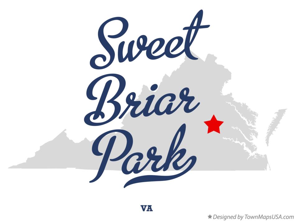 Map of Sweet Briar Park Virginia VA