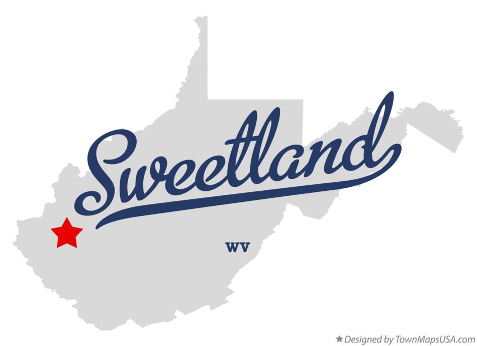 Map of Sweetland West Virginia WV