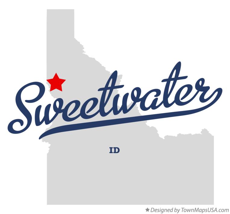 Map of Sweetwater Idaho ID