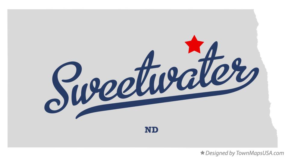 Map of Sweetwater North Dakota ND