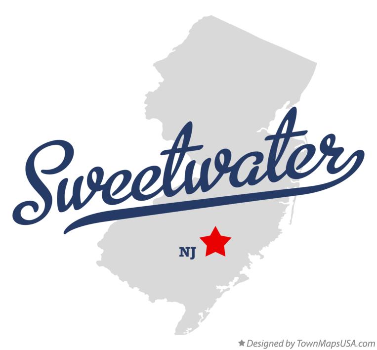 Map of Sweetwater New Jersey NJ