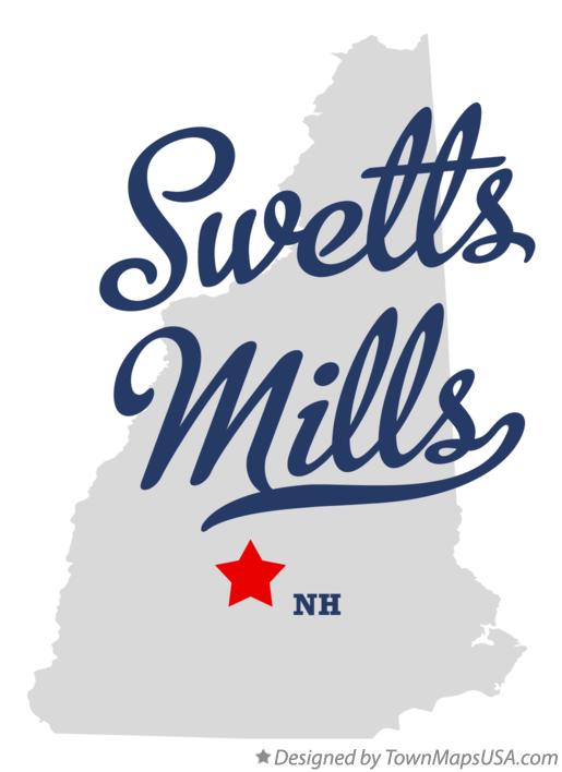 Map of Swetts Mills New Hampshire NH